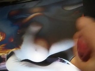 Cum on luxuriant girl (on photo)