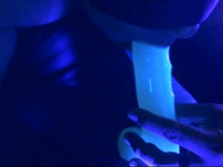 Blacklight Suckin n Fuckin Dildo Cock